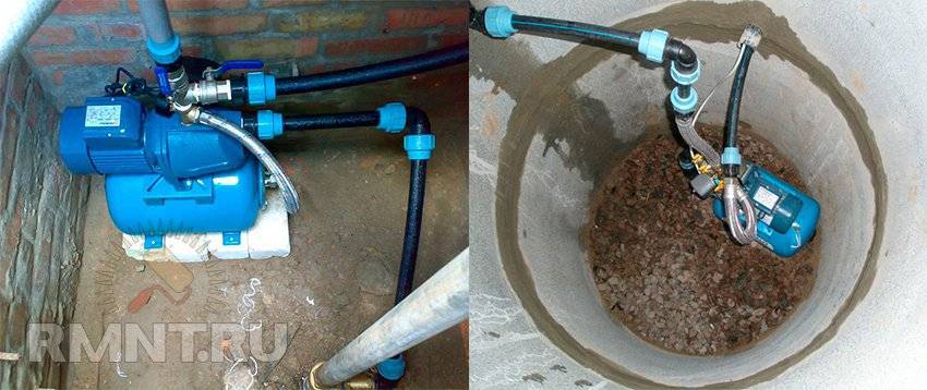 Anschließen einer Pumpstation an einen Brunnen: Arbeitstechnik