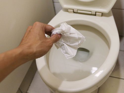 Warum man Toilettenpapier nicht in die Toilette werfen kann