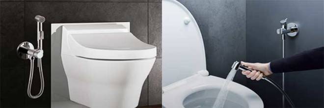 So installieren Sie eine hygienische Toilettendusche