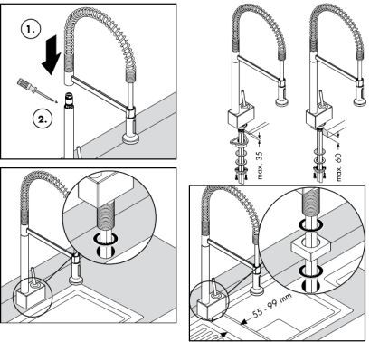 So installieren Sie einen Wasserhahn in der Küche mit Ihren eigenen Händen an der Spüle - Schritt-für-Schritt-Anleitung