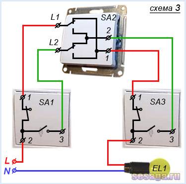 Krydskontakt: formål og enhed + ledningsdiagram og installation