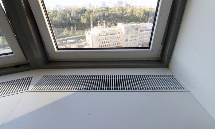 Für Belüftung unter der Fensterbank sorgen