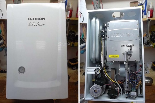Gasboiler Navien Deluxe Koaxial 24k: Anschluss- und Gebrauchsanweisung sowie Besitzerbewertungen