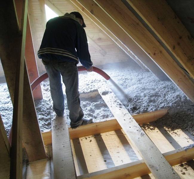 Deckendämmung in einem Haus mit Kaltdach - die Wahl der Materialien und Installationsschemata