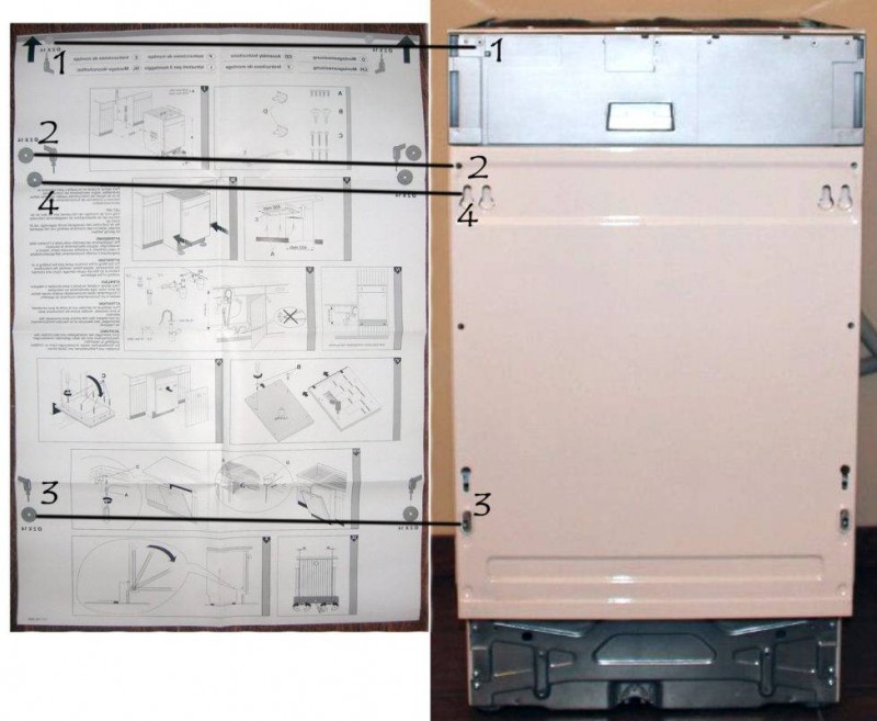 Montering af facaden på opvaskemaskinen: nyttige tips + monteringsvejledning