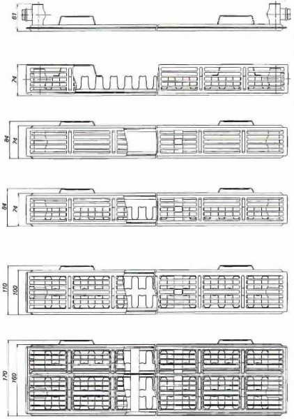 Oversigt over modelserier af Prado panelradiatorer