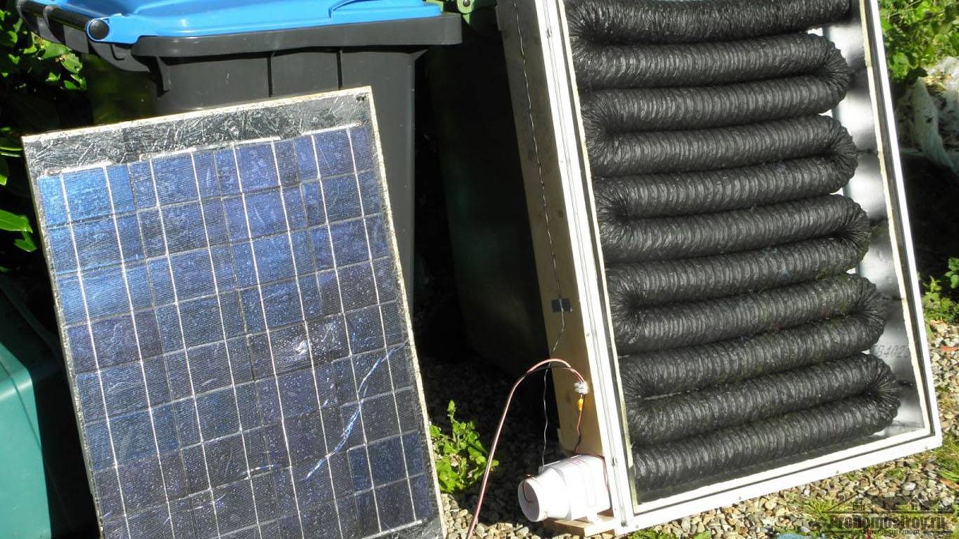 Solarkollektor selber bauen.