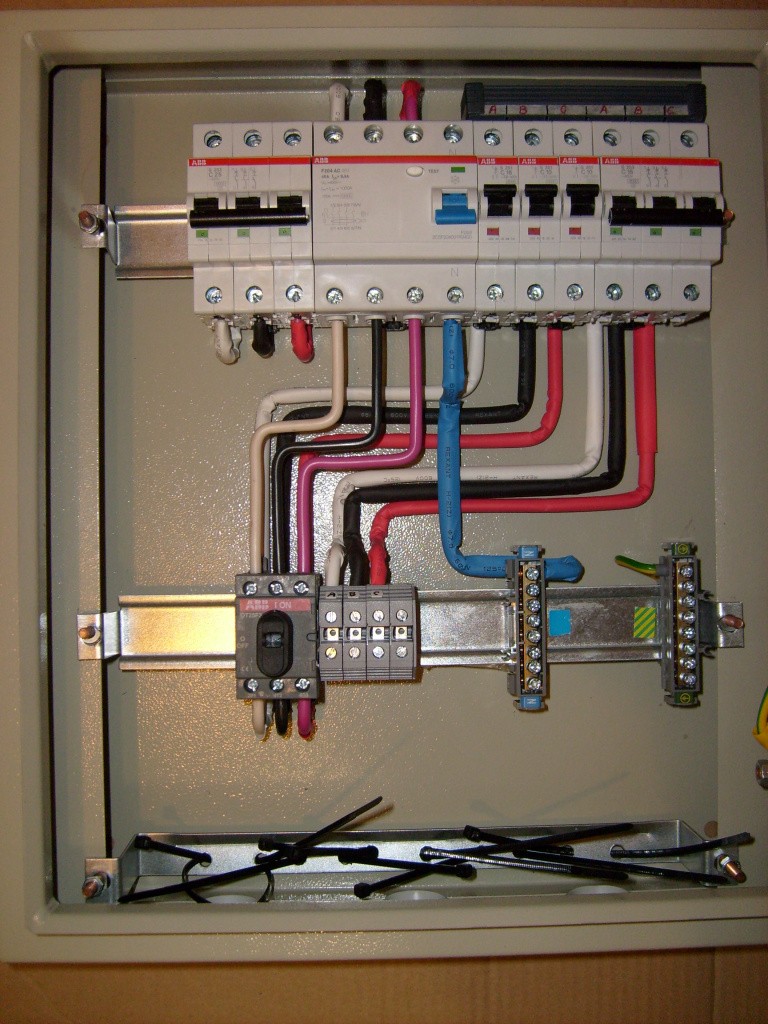 Schalttafelmontage - Programm 123 Schema
