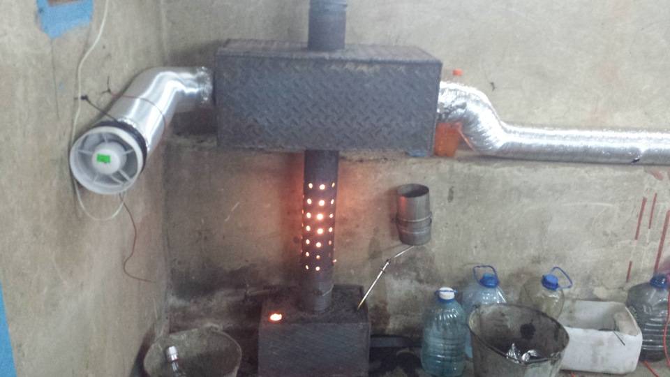 Do-it-yourself-Ofen zum Trainieren - wie man einen hausgemachten Ofen in der Garage baut
