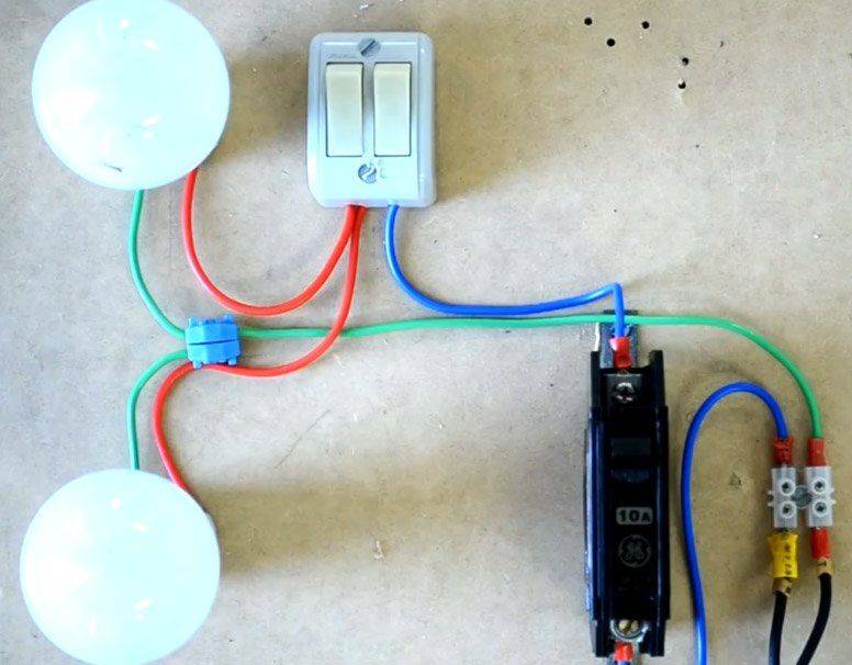 Anschließen eines Doppelschalters: Normen und Diagramme + Installationsanleitung