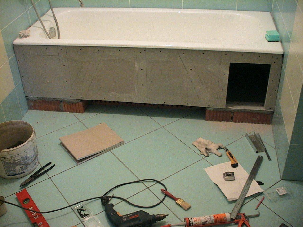 Badewanneninstallation zum Selbermachen - 110 Fotos und Installationsanweisungen