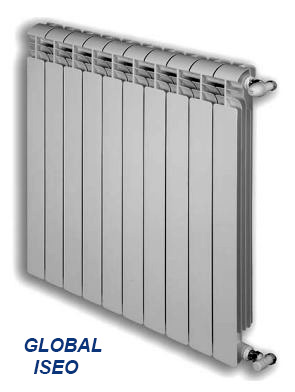 Bimetal radiatorer global style plus 500, vox aluminium radiator, iseo