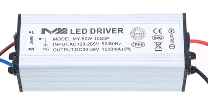 LED-lampekredsløb: simpel driverenhed