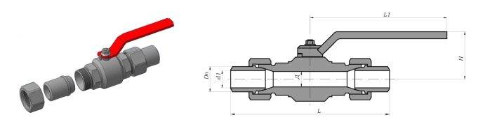 Kuglegasventil til underjordisk installation: design og operationelle funktioner