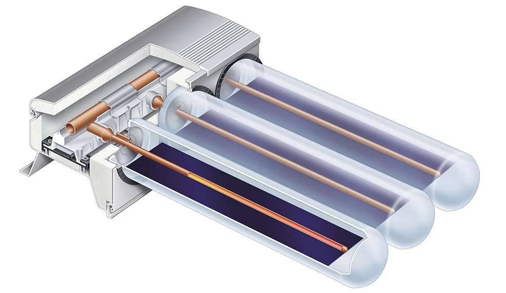 Vakuum-Solarkollektor: Funktionsprinzip, beliebte Marken und wie man es selbst macht