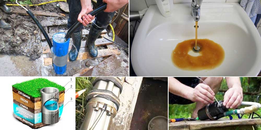 Schlammiges Wasser im Brunnen - was tun, die Gründe dafür?