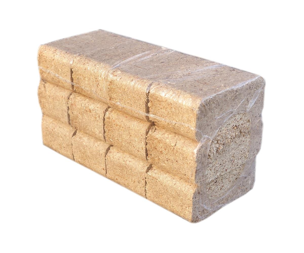 Brennstoffbriketts aus Sägemehl (Euro-Brennholz): Zusammensetzung, Typen, Heizen