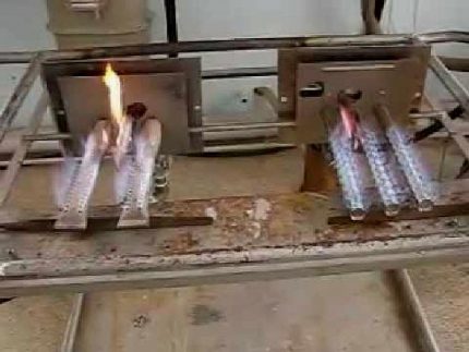 Typer af gasbrændere til opvarmning af ovne: enhedsmuligheder og installationsmetoder i ovnen