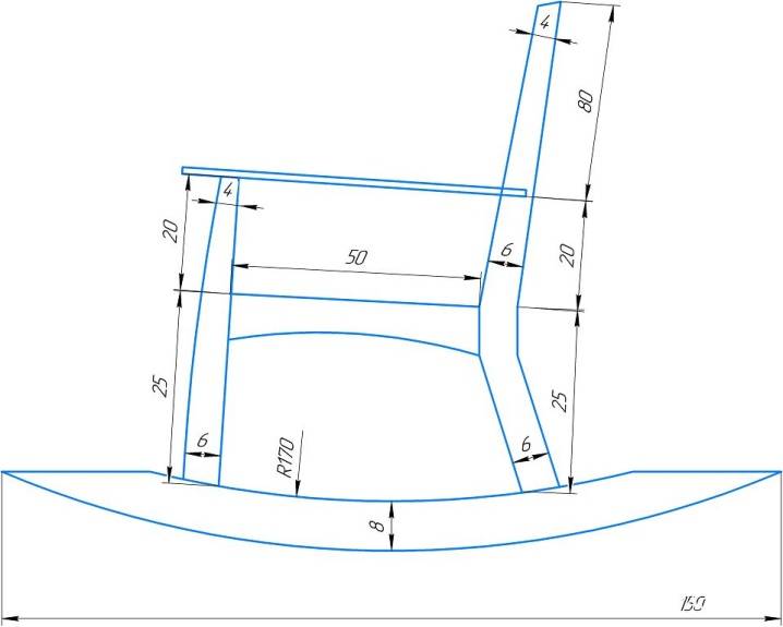 Wie man mit eigenen Händen einen Schaukelstuhl aus Holz macht