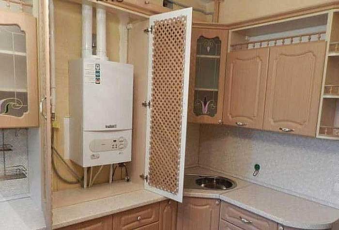6 Tipps zum Verstecken einer Gasleitung in der Küche + Foto