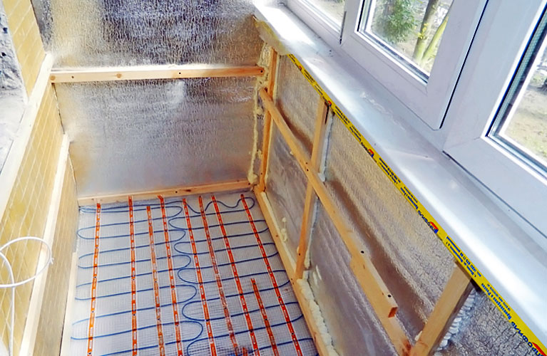 Heizmöglichkeiten auf dem Balkon, Genehmigung, Ausbau der Batterie zur Loggia
