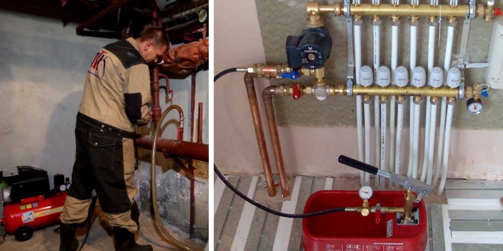 Hydropneumatisches Spülen von Heizungsanlagen, Anleitung | Haus- und Wohnungsheizung