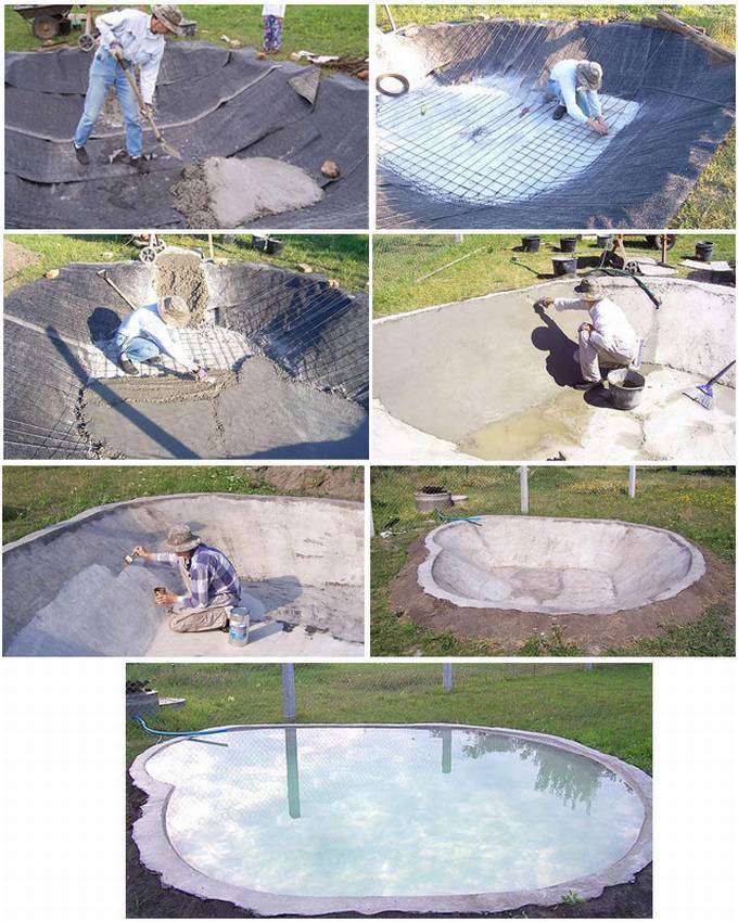 Wie man mit eigenen Händen einen Holzrahmenpool baut