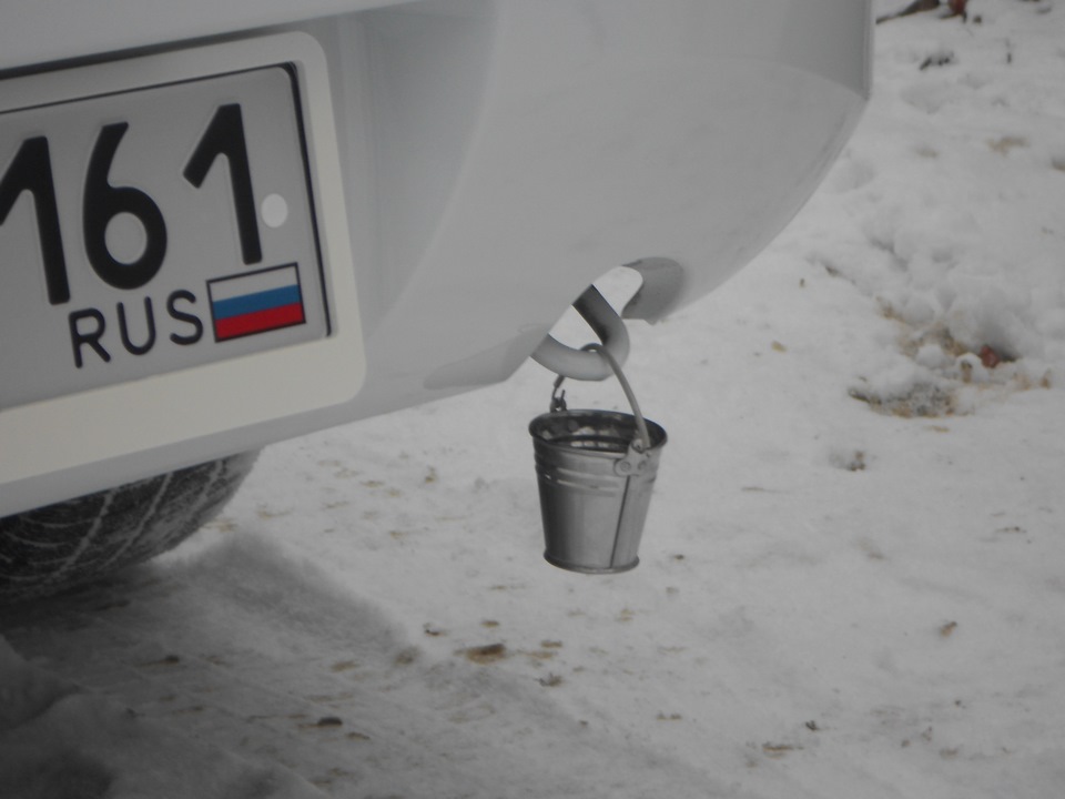Warum einen Eimer ans Auto hängen
