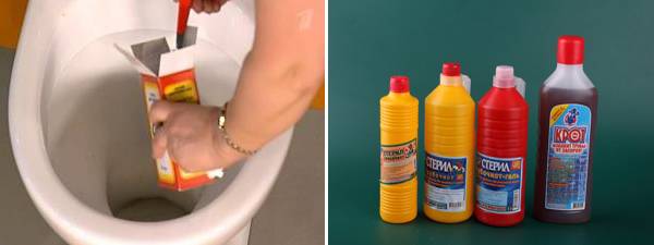 Verstopfte Toilette, wie man zu Hause putzt