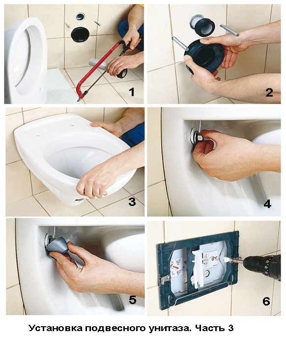 Montage der WC-Anlage: Ausführliche Montageanleitung für Rahmen, Block, Do-it-yourself