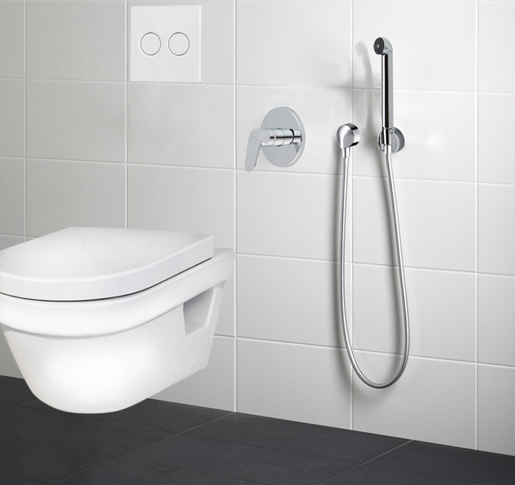 Hygienische Toilettendusche mit Mischer - Sorten, Auswahl, Installation