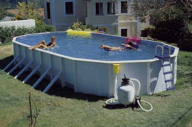 Wie man mit eigenen Händen einen Rahmenpool auf dem Land baut