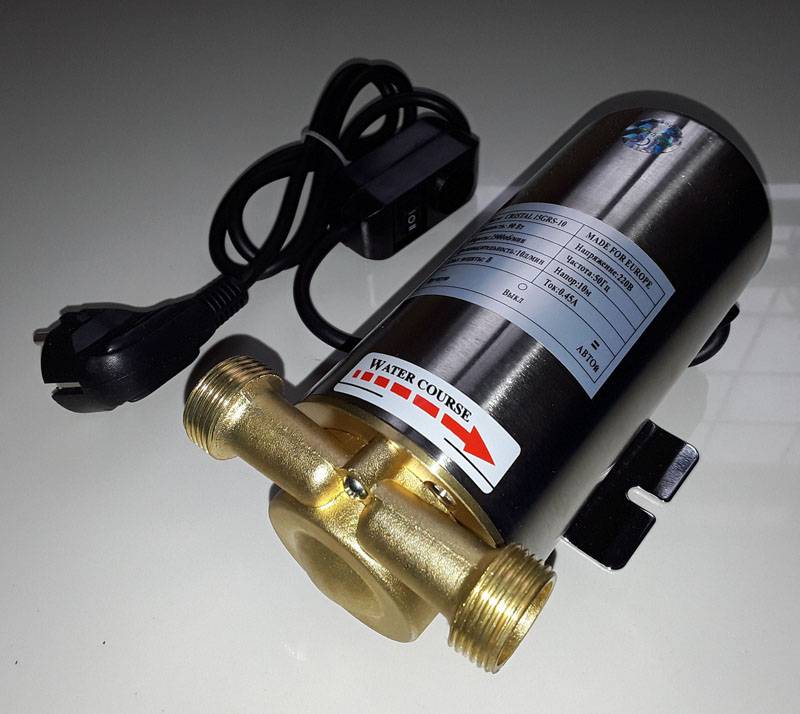 Pumpe zur Erhöhung des Wasserdrucks in der Wohnung und im Haus