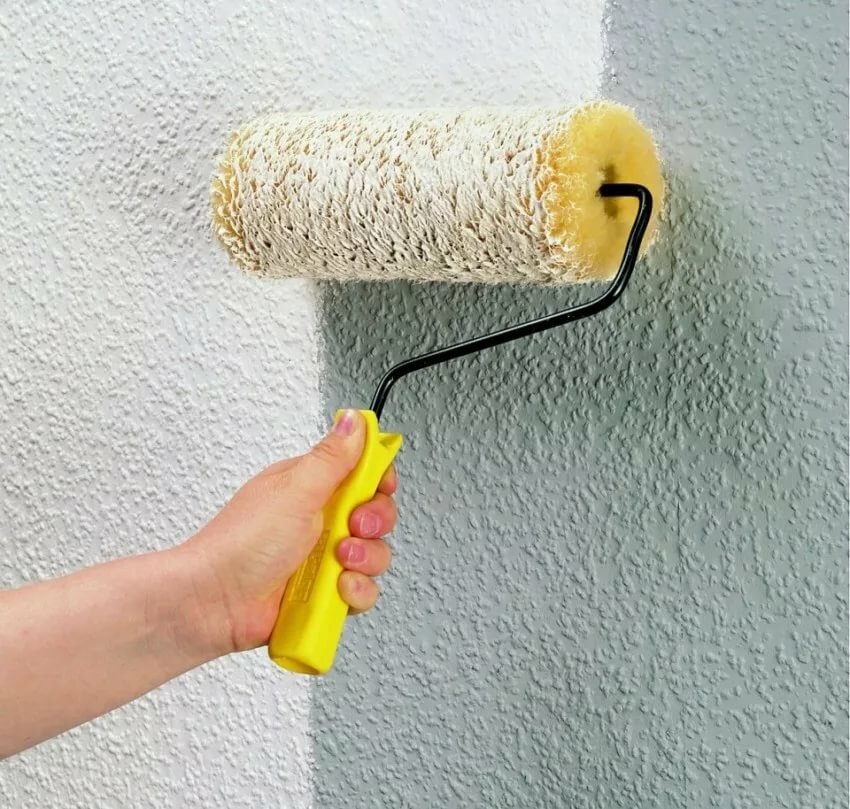 Dekorative Wandmalerei (36 Fotos): Do-it-yourself-Farbauftragsmethoden, Rollenmaloptionen in einer Wohnung