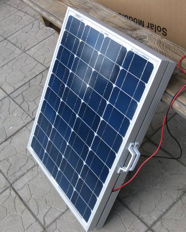 Tilslutningsdiagram for solpaneler: samling af et system med et batteri