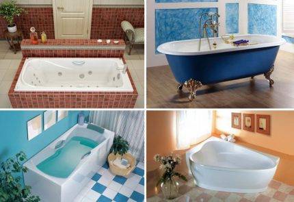 De vigtigste stadier af installation af et badekar med dine egne hænder: akryl, støbejern og stål muligheder