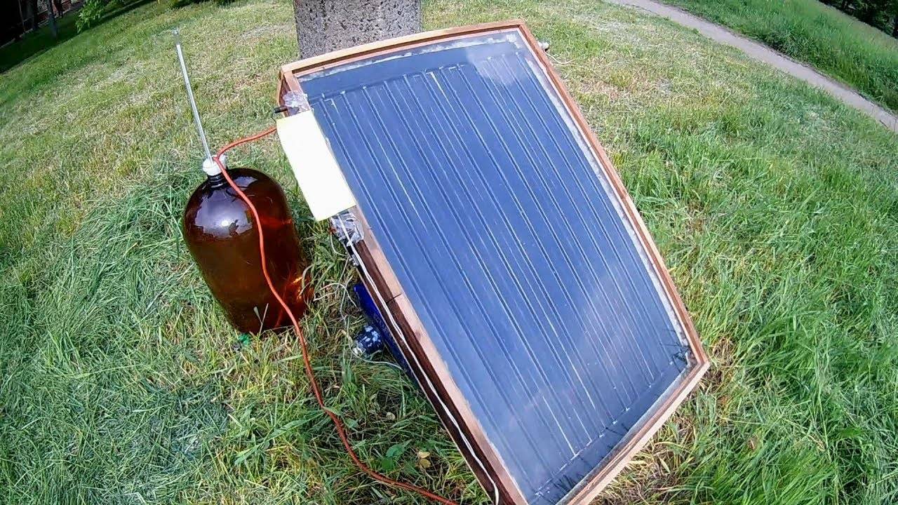 Selbstgebauter Sonnenkollektor