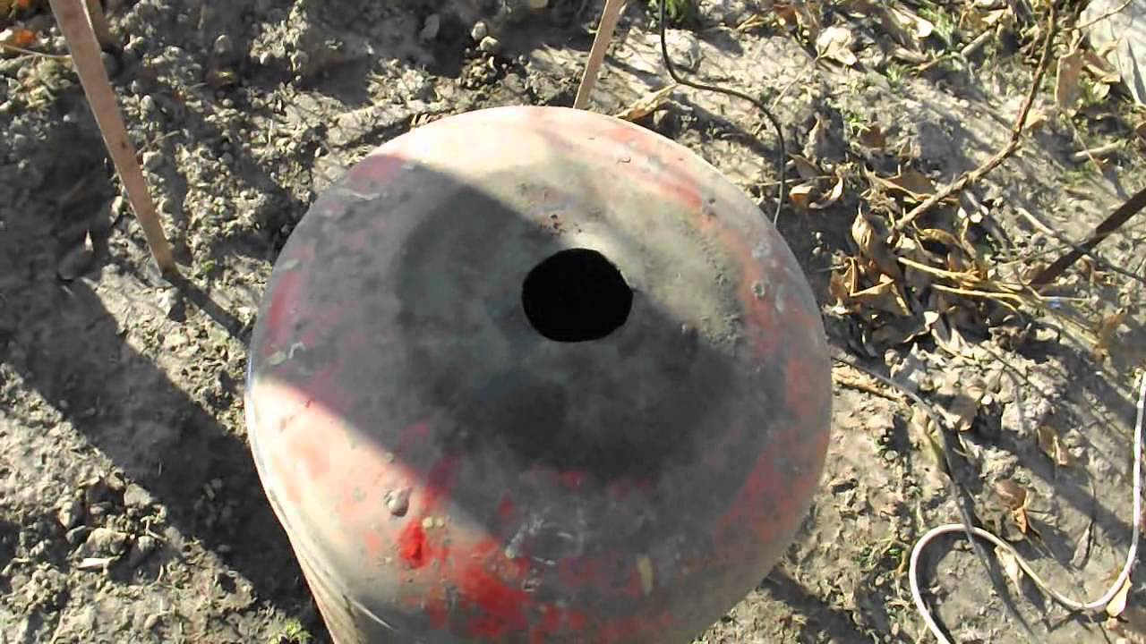 Wie man eine Gasflasche ohne schlimme Folgen zerschneidet