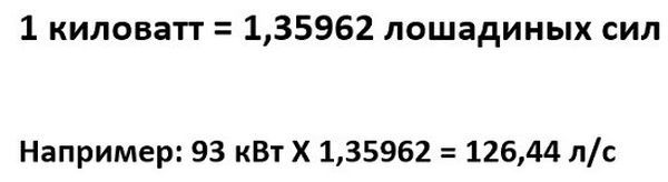 Leistungsumrechnung: Kilowatt in PS - Online-Rechner