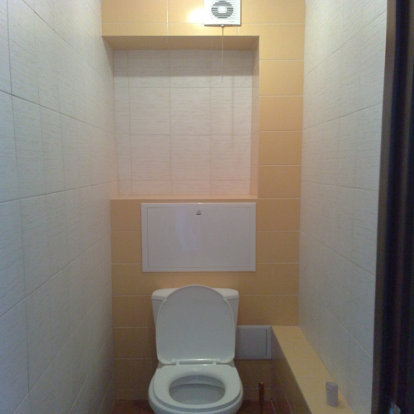 So schließen Sie die Rohre in der Toilette: Verstecken und eine Kiste machen, mit Plastikplatten verstecken, wie man das Steigrohr näht, Foto