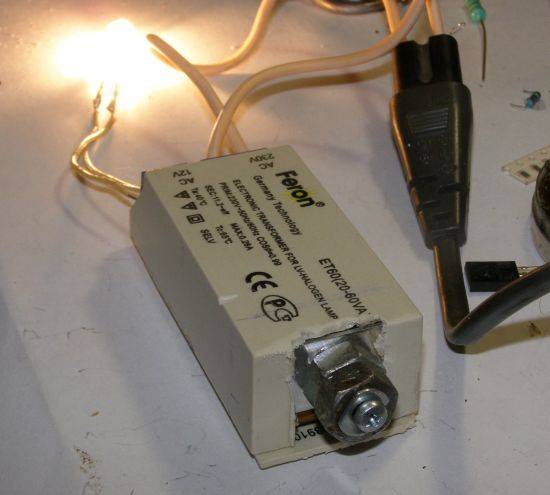 Transformatoren für Halogenlampen: Funktionsprinzip