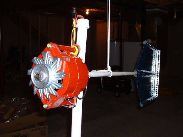 Wir bauen selbst einen Windgenerator aus einer Autoeinheit