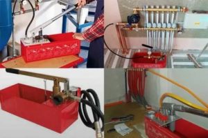 Crimpen - Überprüfung der Funktionsfähigkeit eines Warmwasserbereitungssystems, wenn es in einem privaten Landhaus installiert ist