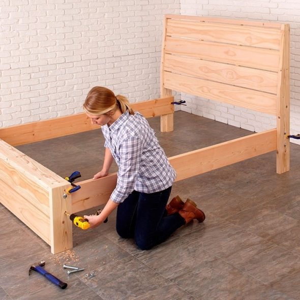 DIY-Bett: Rahmen bauen