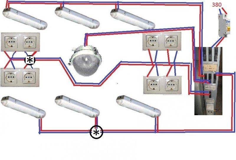 Verkabelung in der Garage: Verkabelung, Schaltplan, Schalttafel, Erdung, Stromerzeugung und -leitung, Do-it-yourself-Verkabelung, Snip-Normen, Foto