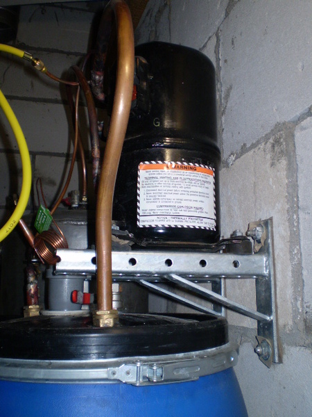 Teknologi til montering af vand-til-vand-varmepumpe med varmeudvinding fra brønd