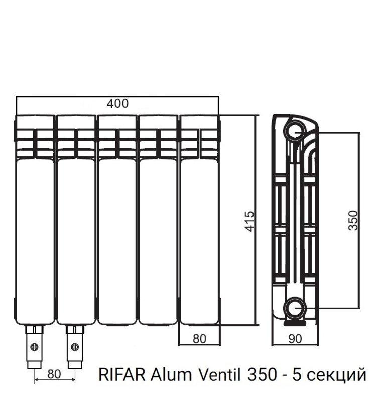 Anschlussdiagramme für Heizkörper