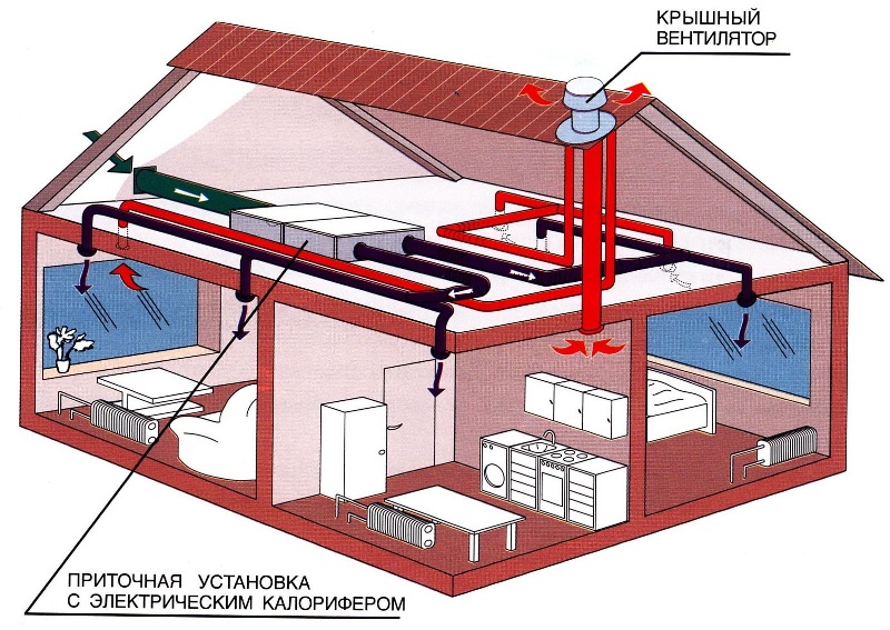 Kælderventilation af et privat hus - enhed og installation