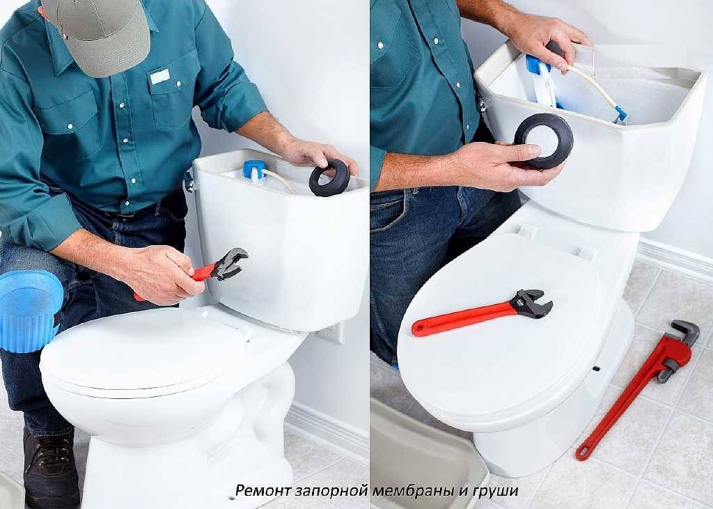 Die Toilette ist nach der Spülung undicht - alles über Kanalisation