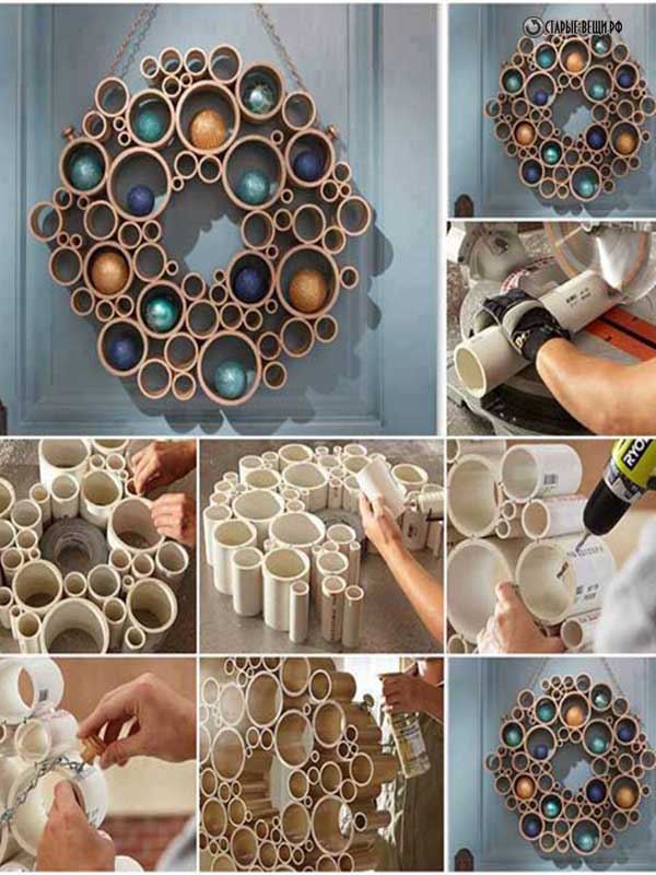 Basteln aus Kunststoffrohren: 50 originelle Basteleien zum Selbermachen
